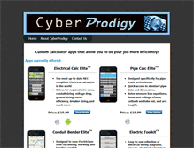 Tablet Screenshot of cyberprodigy.com